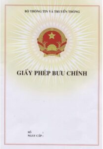 giấy phép bưu chính