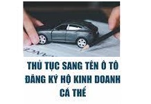 Sang tên xe hộ kinh doanh cá thể