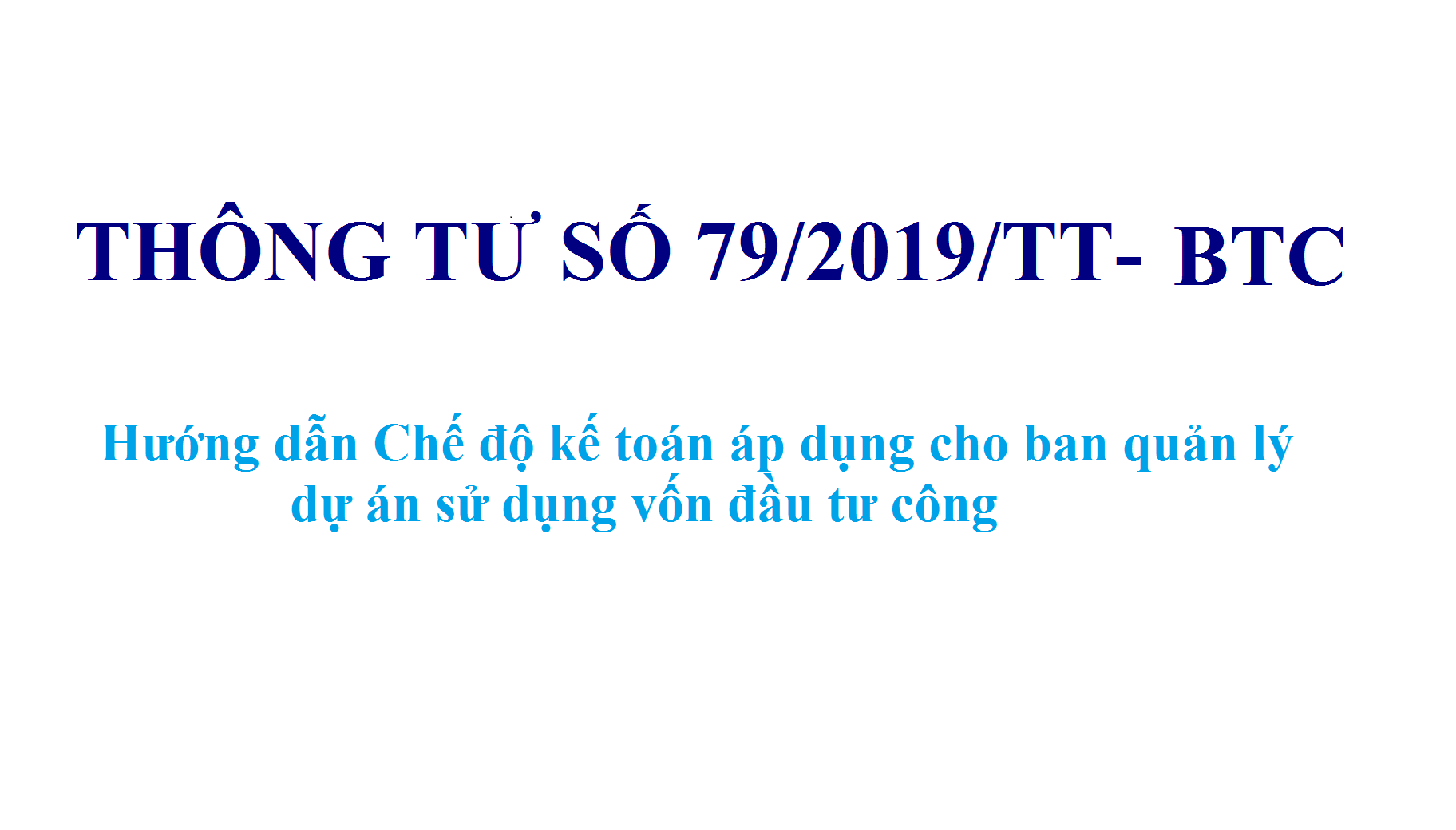 thông tư 79 2019