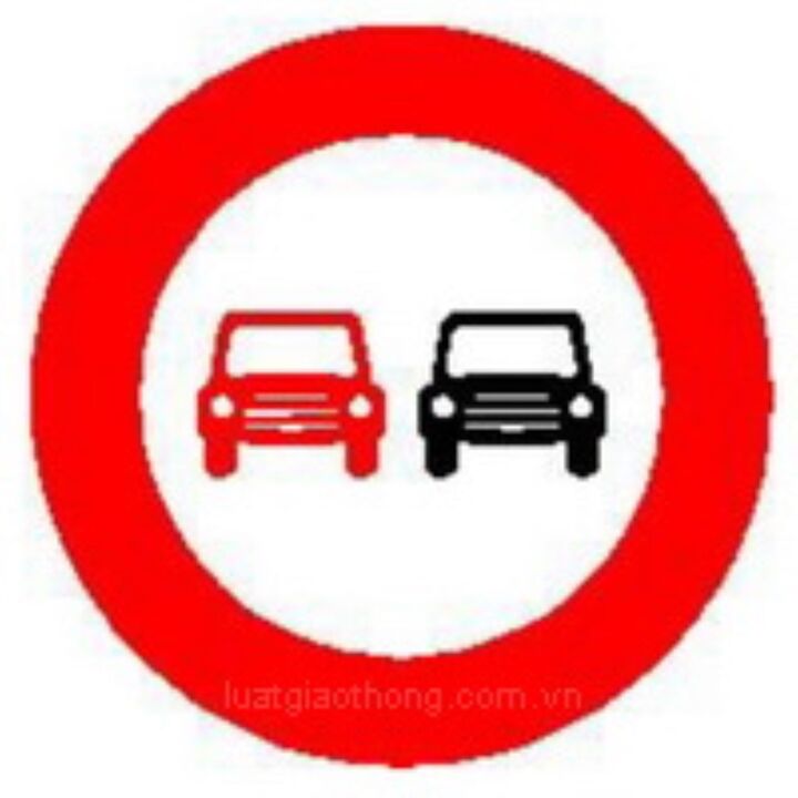 Hiệu lực của biển báo cấm vượt